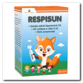 RespiSun solutie salina pentru igiena nazala a copiilor